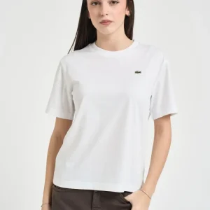 T-shirt donna girocollo bianca