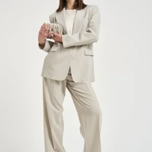 Giacca donna monopetto grigia