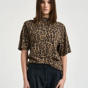 T-shirt donna girocollo Avi animalier