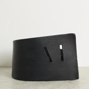 Cintura donna nero con infilatura