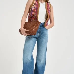 Gilet donna ricamato multicolor