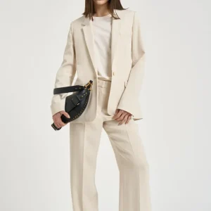 Blazer donna monopetto avorio