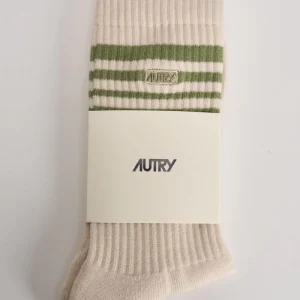 Calze donna beige e verde