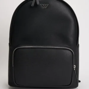 Zaino uomo in ecopelle nero